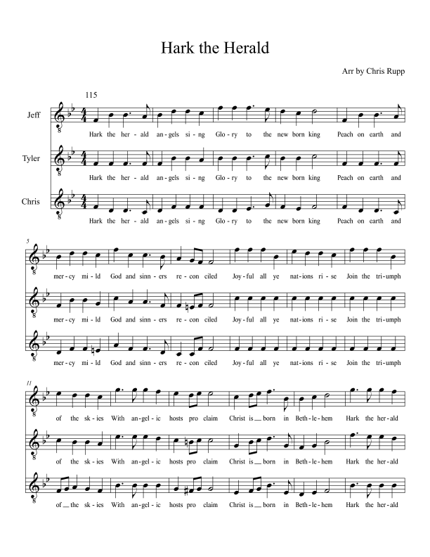 Hark the Herald Sheet Music