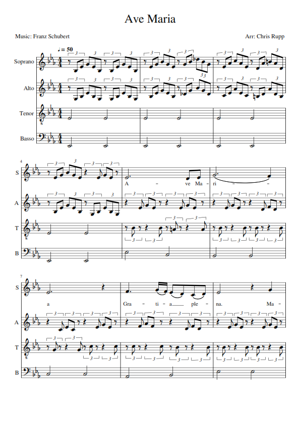 Ave Maria Sheet Music