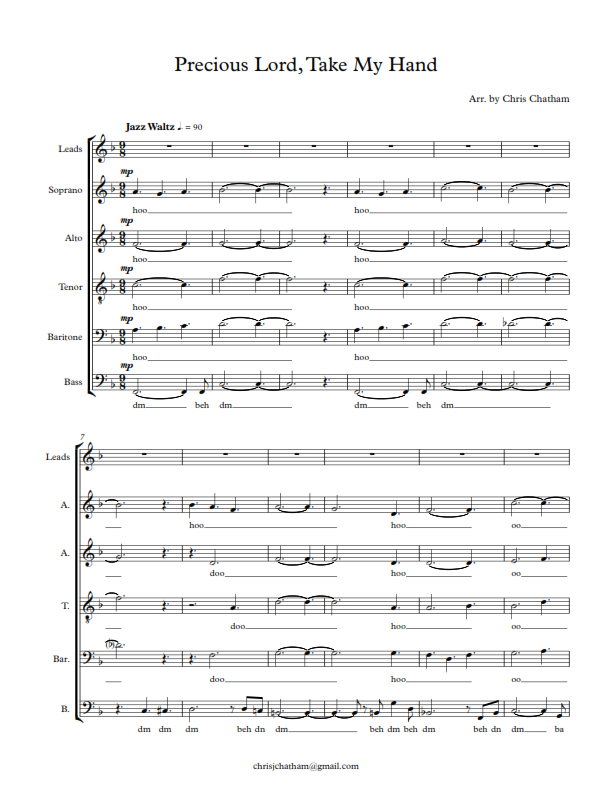 Precious Lord Sheet Music