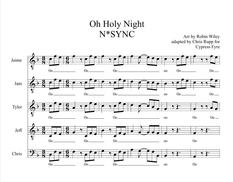 Oh Holy Night - Cypress Fyre 5-part (NSYNC)